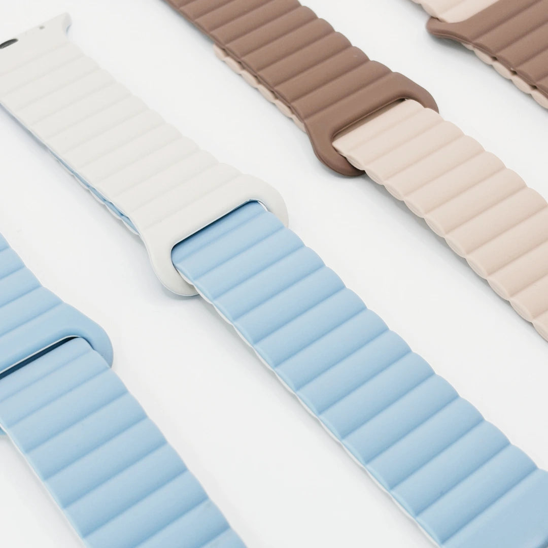 Breband Dual Loop Apple Watch Armband in Sand Blau