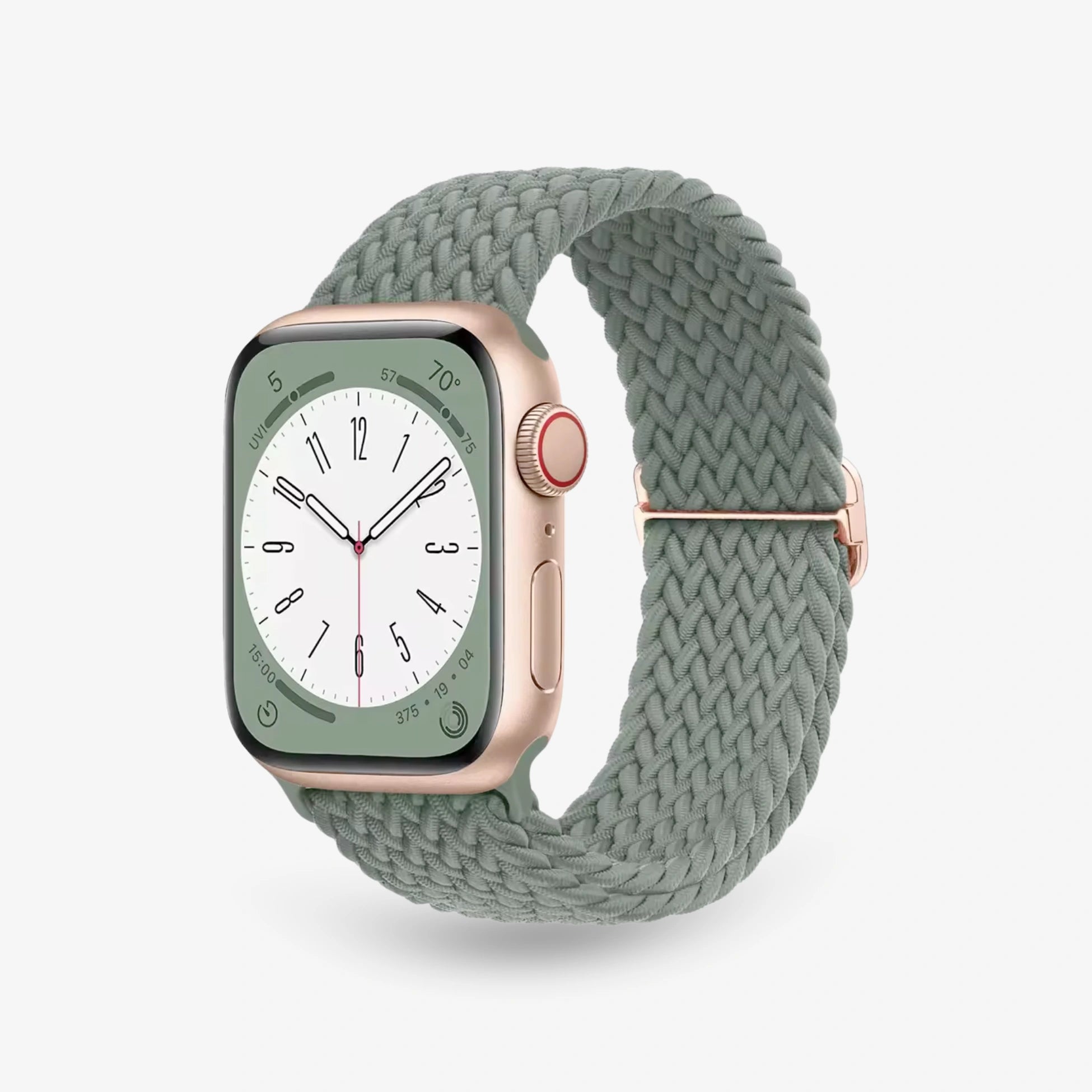 Breband Geflochtenes Loop Armband für Apple Watch in Lindgrün #farbe_lindgrün