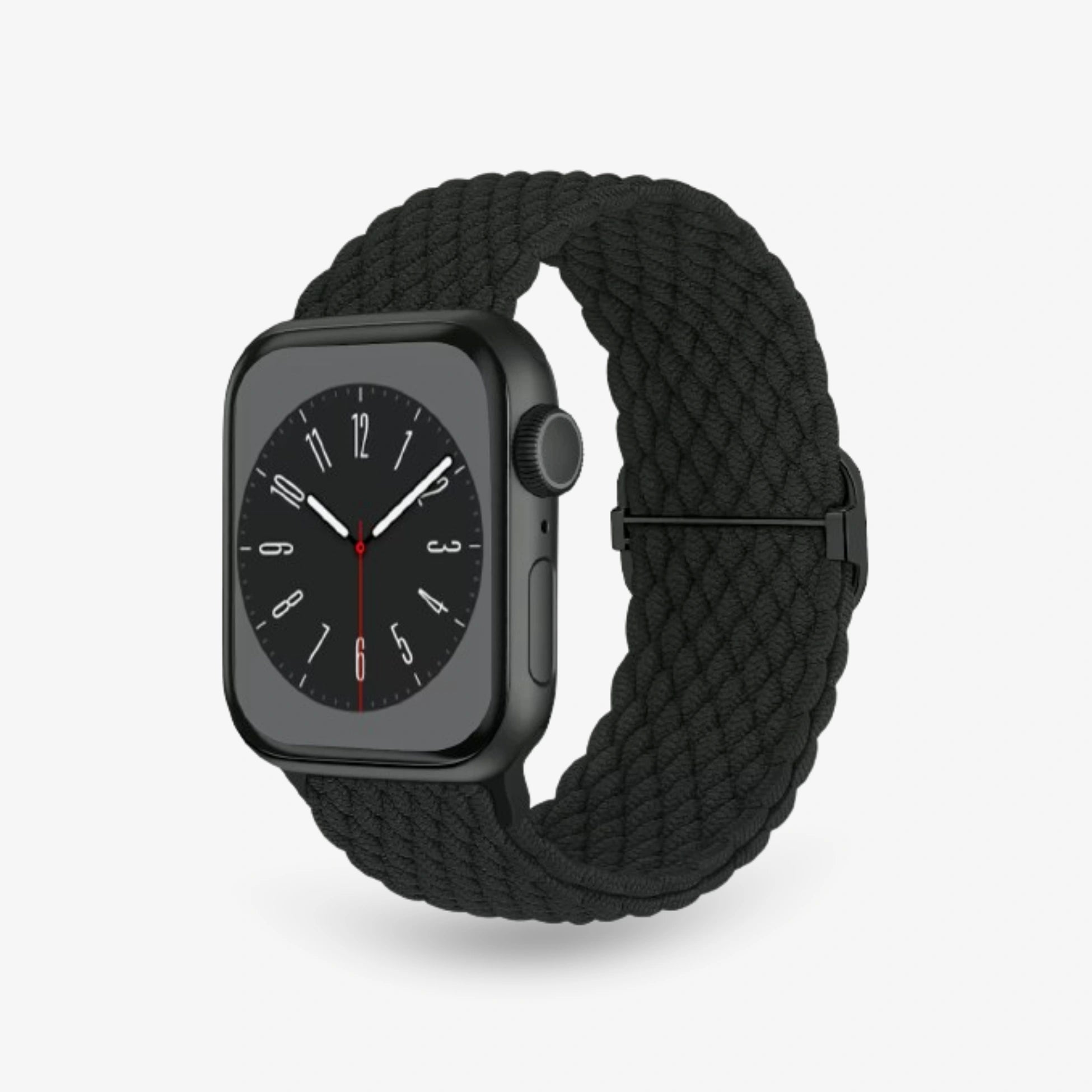 Breband Geflochtenes Loop Armband für Apple Watch in Schwarz #farbe_schwarz