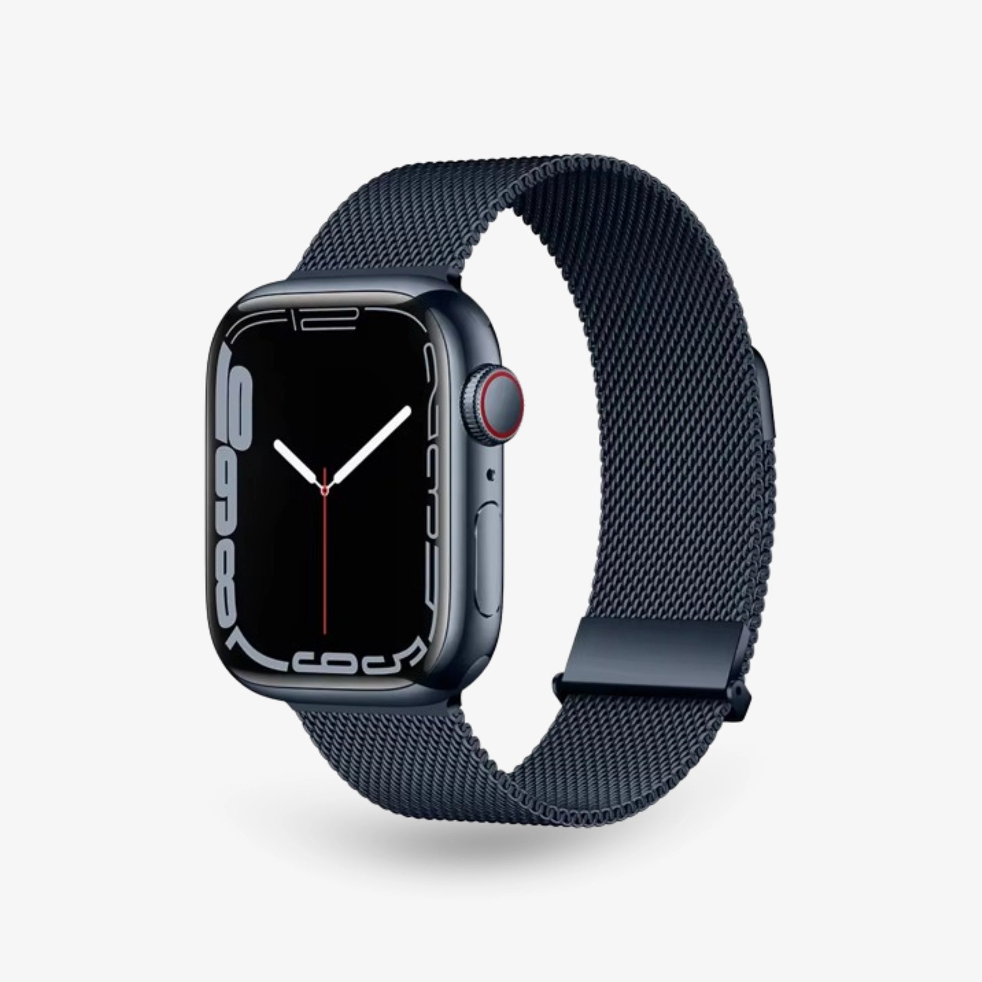 Midnight Blau Apple Watch Milanaise Armband #farbe_Midnight Blau