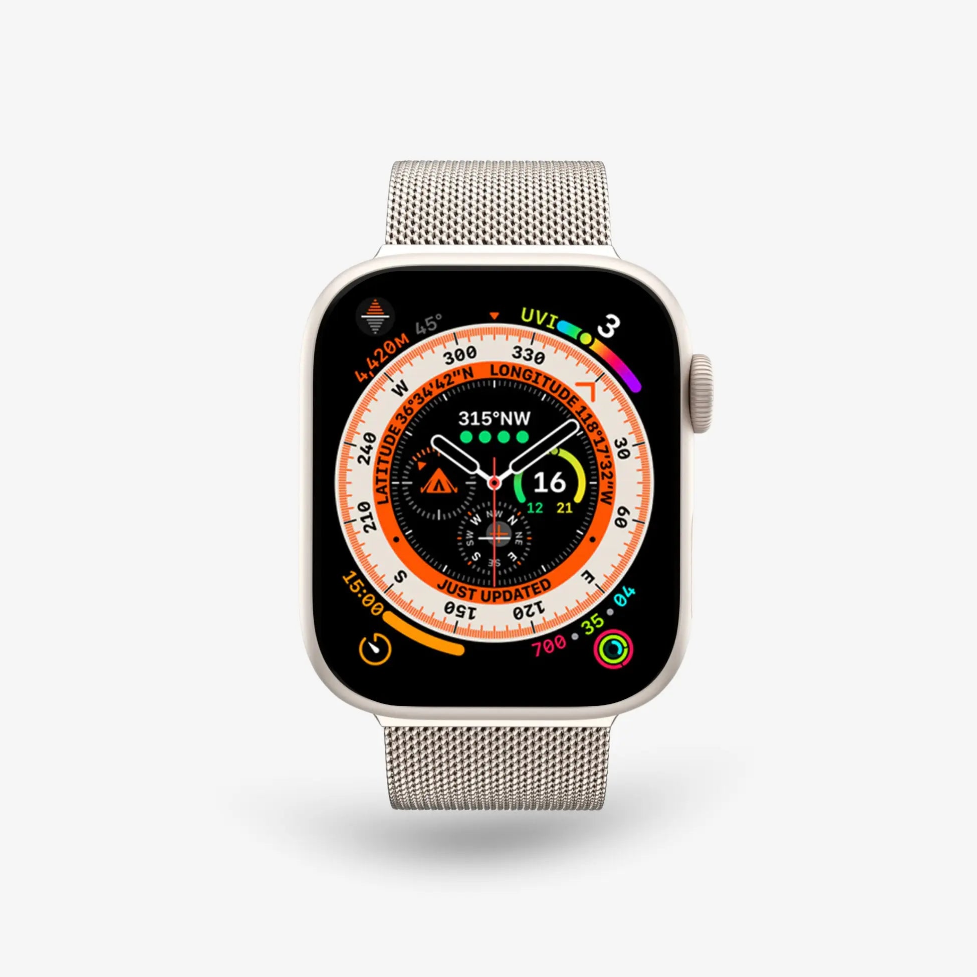 Apple Watch Milanaise Armband #farbe_sand