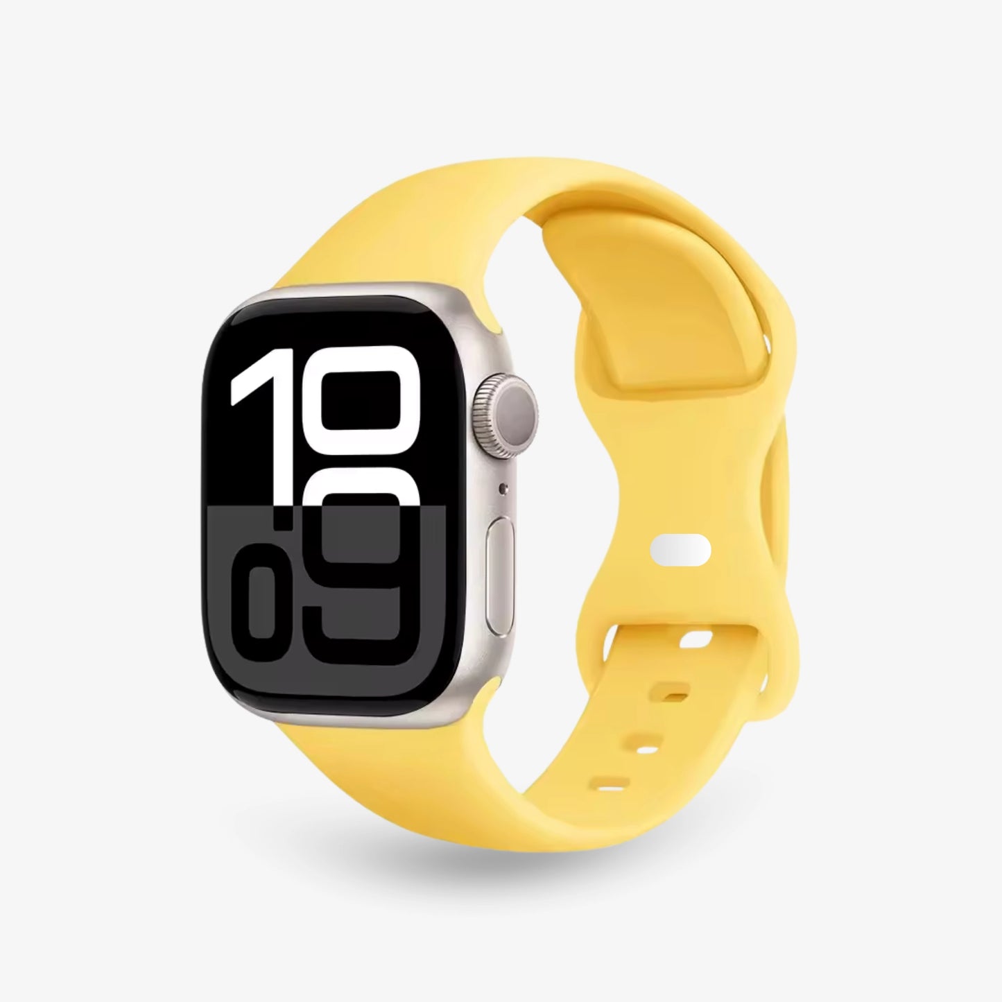 Apple Watch Silikonarmband butterfly in Gelb #farbe_gelb