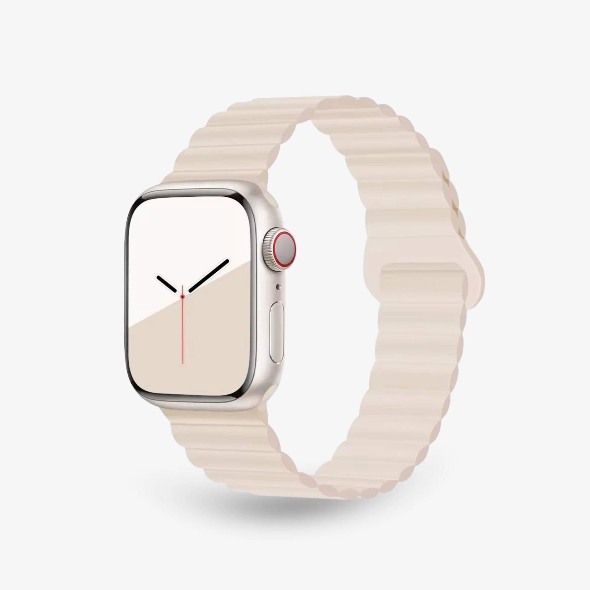 Breband Silikon Loop Armband für Apple Watch in Beige #farbe_sand