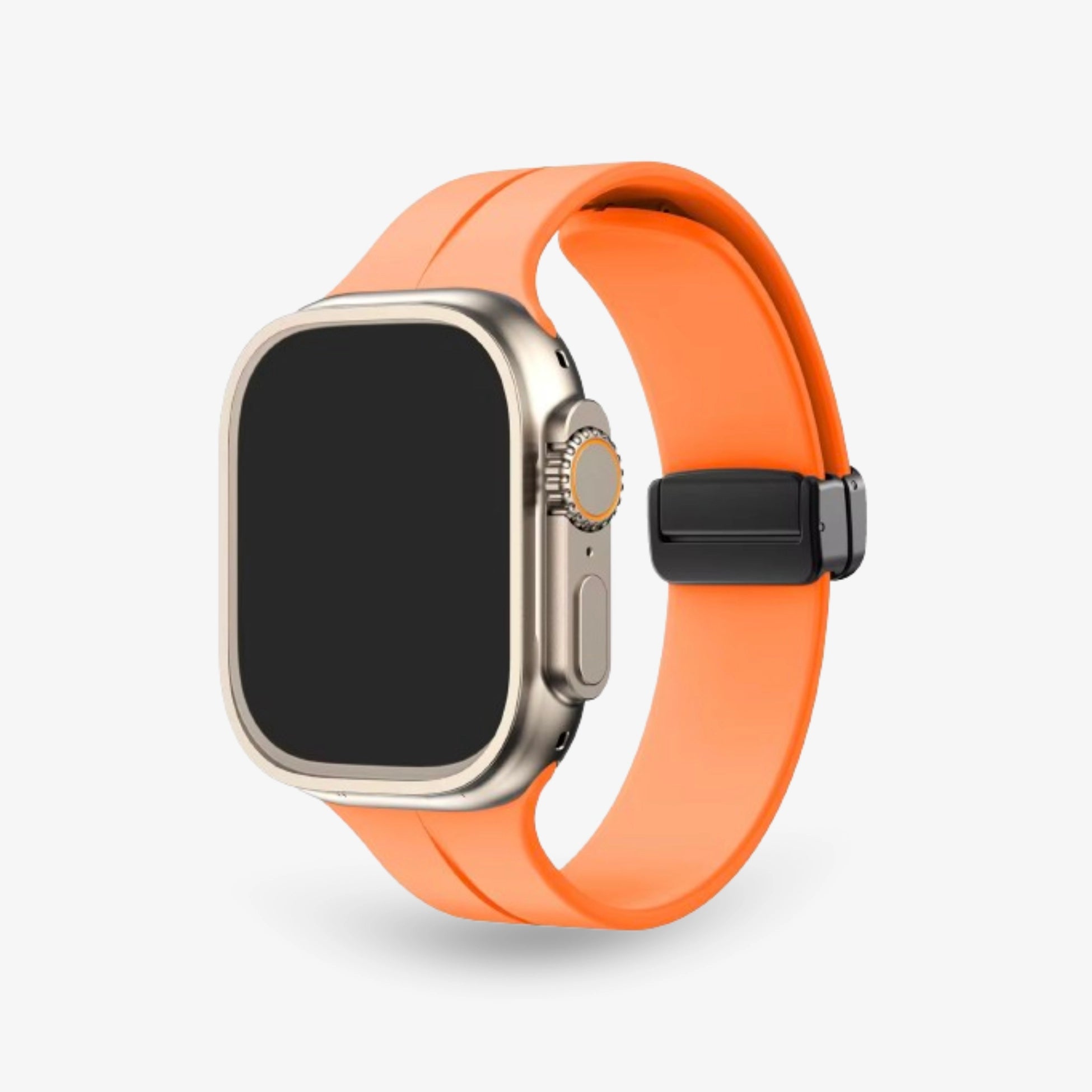 Breband Silikonarmband Magnet für Apple Watch orange #farbe_orange