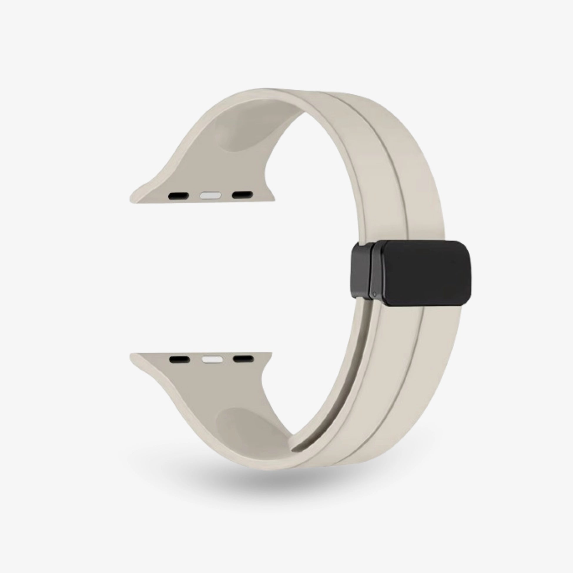 Breband Silikonarmband Magnet für Apple Watch rückseite sand #farbe_sand