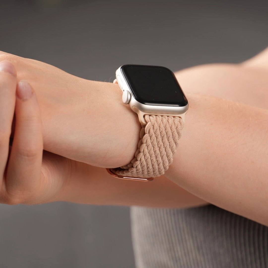 Breband sportliches und elastisches Loop Armband in Apricot für Apple Watch #farbe_apricot