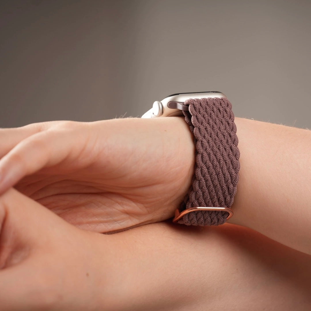 Breband sportliches und elastisches Loop Armband in Weinrot für Apple Watch #farbe_weinrot