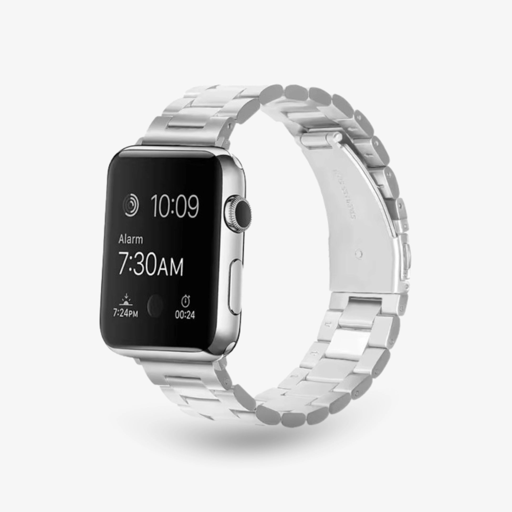 Apple Watch Gliederarmband in Silber #farbe_silber