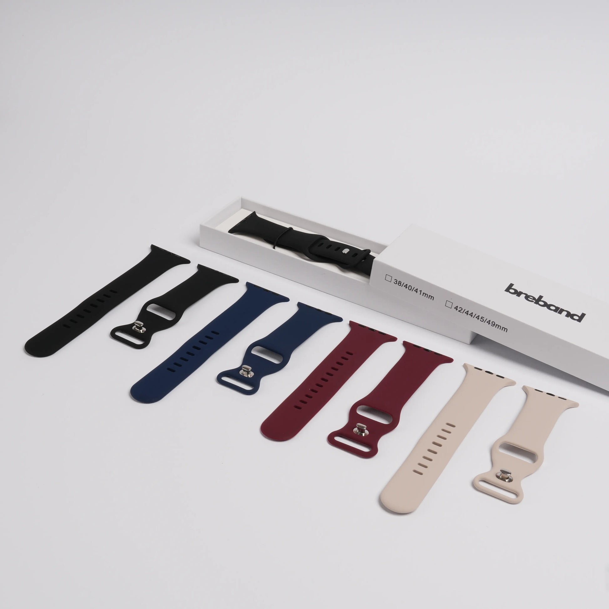 Apple Watch Silikon Armbander mit breband Verpackung