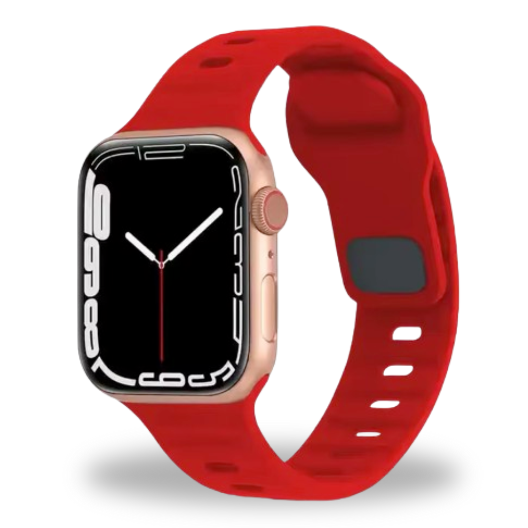 Breband Active Silikonarmband für Apple Watch in Rot