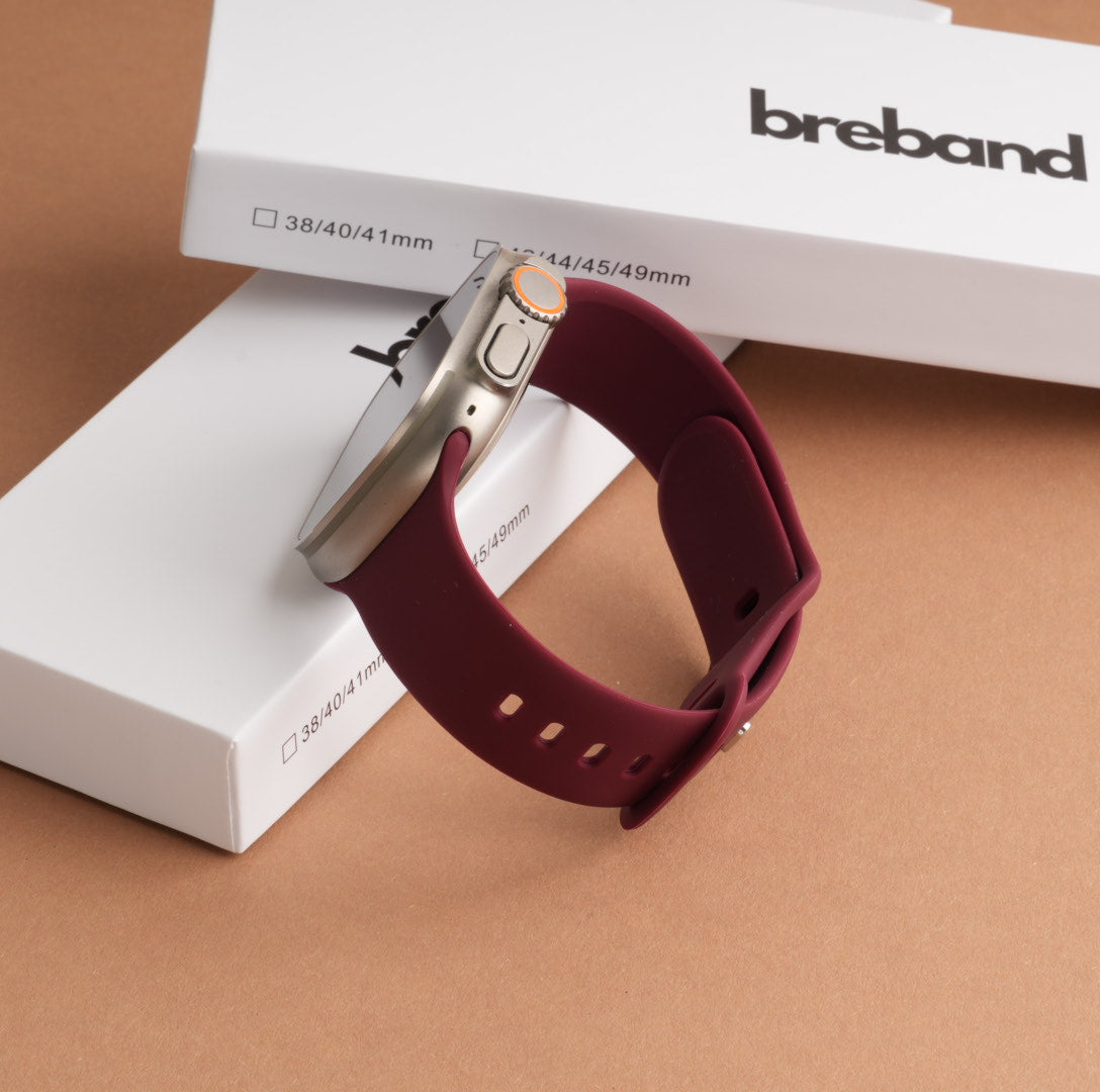 Apple Watch Armband Ultra Weinrot #farbe_weinrot