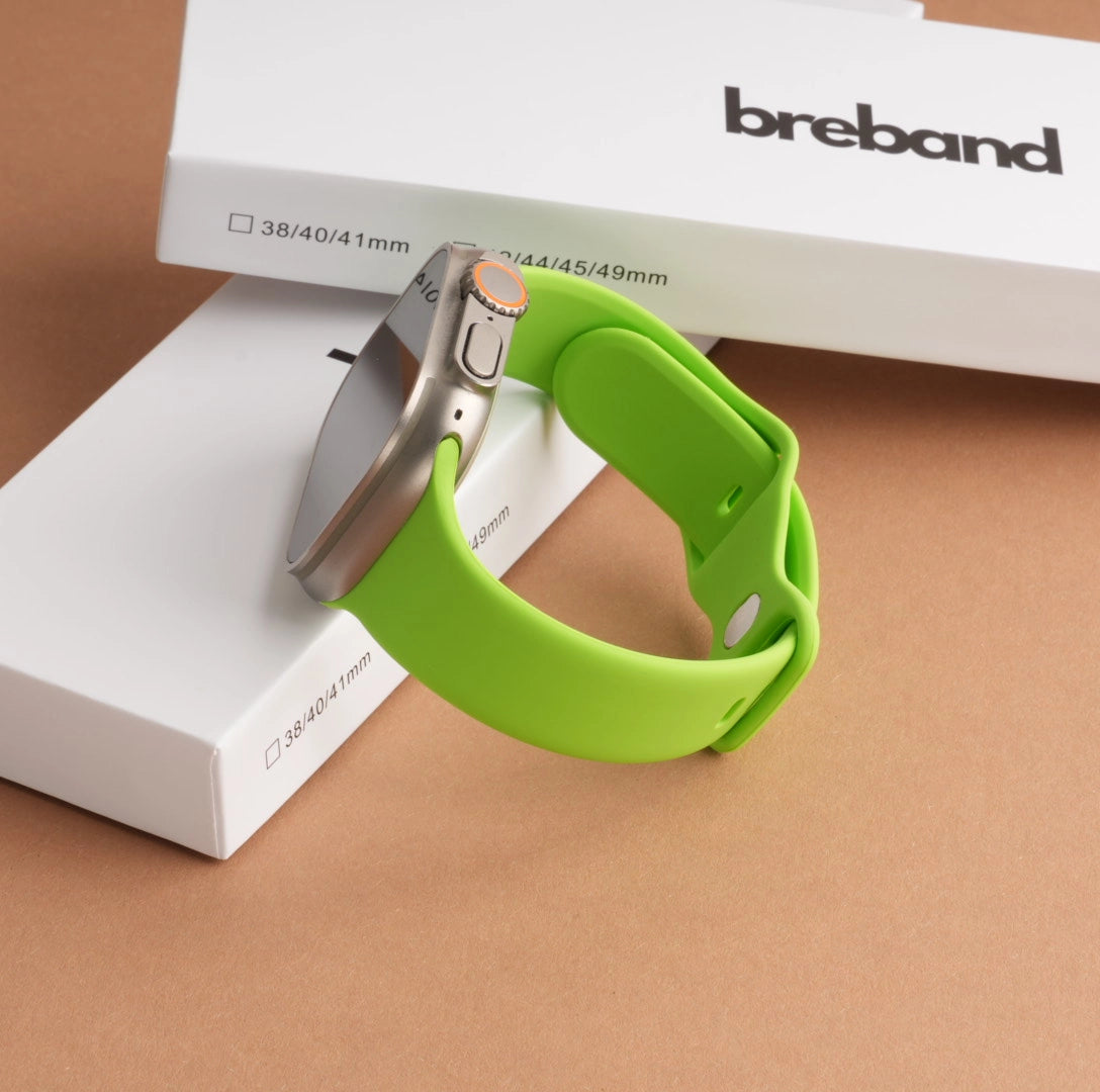 Apple Watch Armband mit 2 Breband Verpakungen in Hellgrün #farbe_Hellgrün