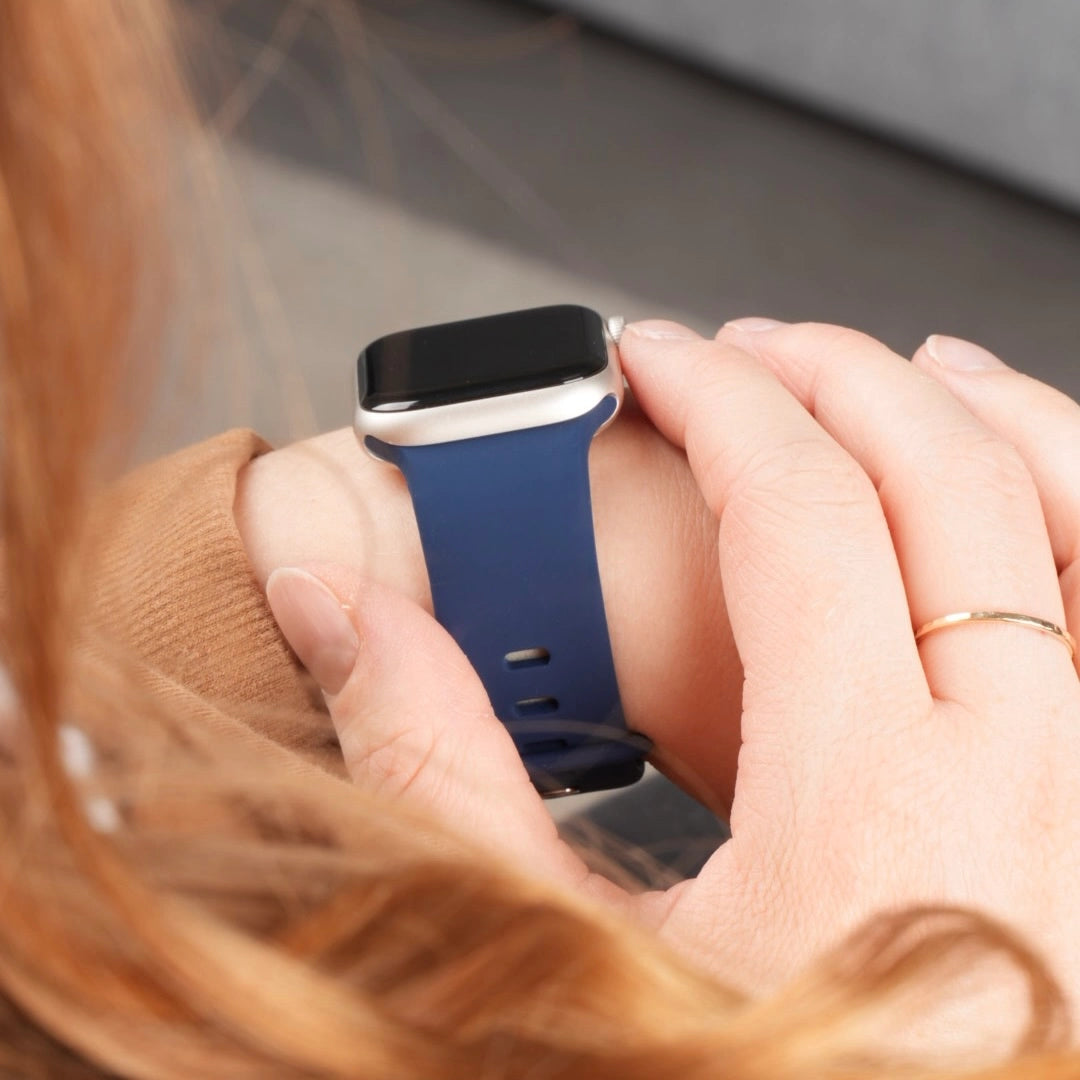 Marineblaues Butterfly Armband für Apple Watch #farbe_Marineblau
