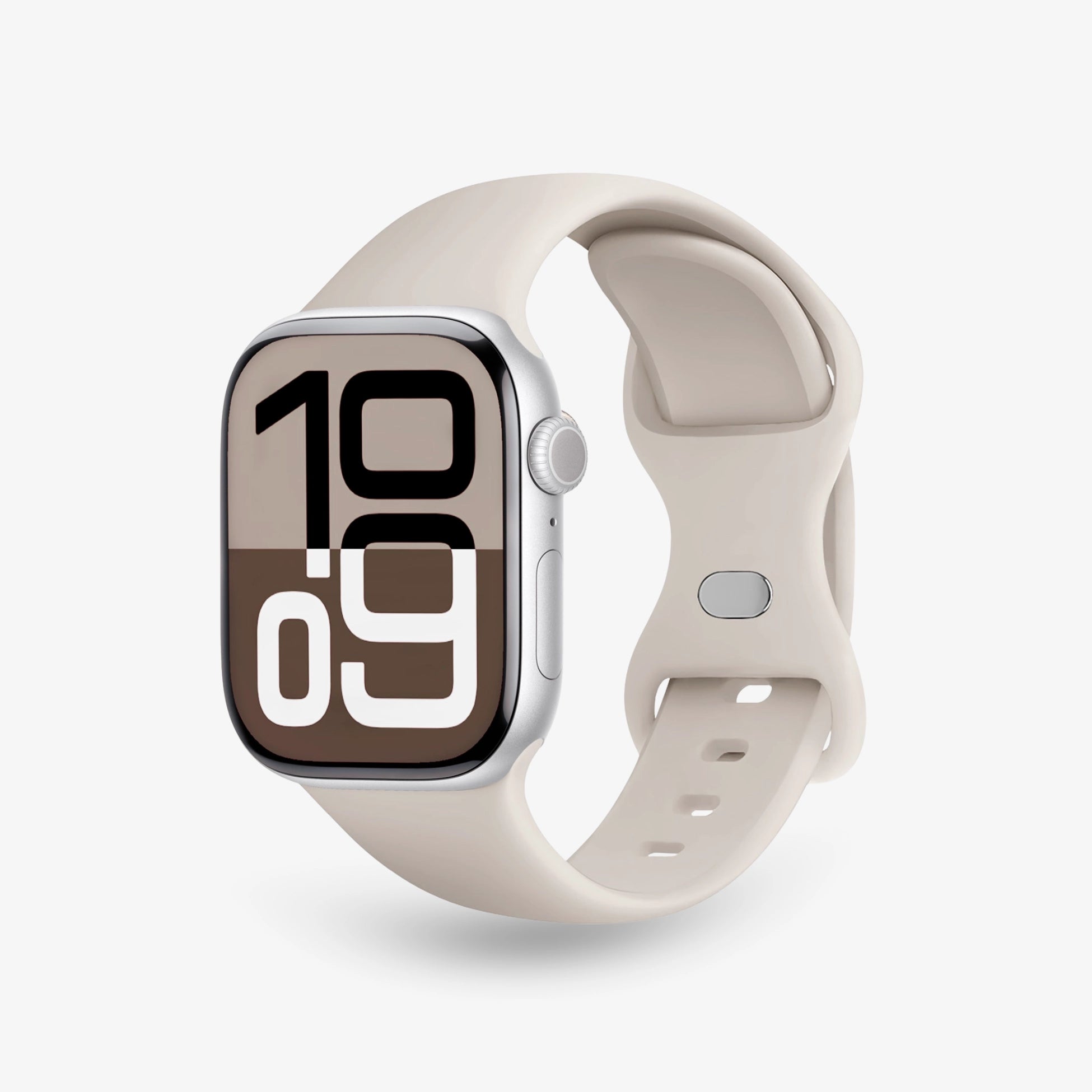 Apple Watch Silikon Amrband Butterflay von breband #farbe_sand
