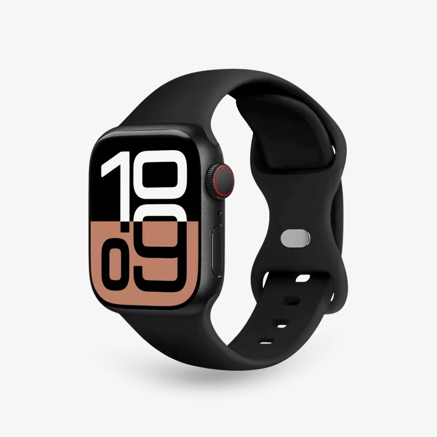 Apple Watch Silikonarmband #farbe_schwarz